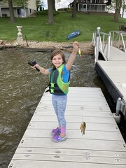 Greta landed a huge sun fish